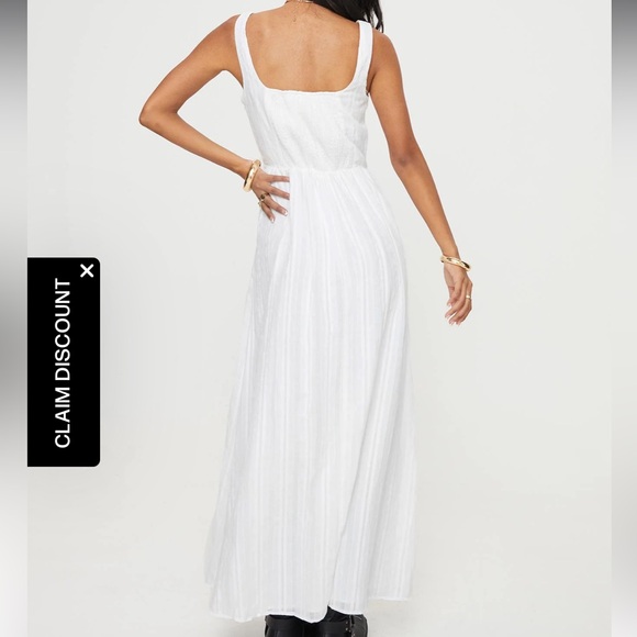 NWOT Lorinda Maxi Dress White - Picture 2 of 9